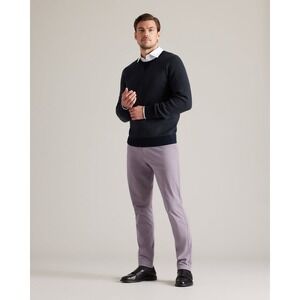 Rhone Commuter Slim Pants 31 Gray Stone Performance Stretch Flat Front Casual